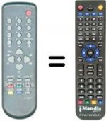 Replacement remote control Daewoo 14C4T (ver. 2)